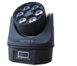 6pcs bee eye led  moving head light